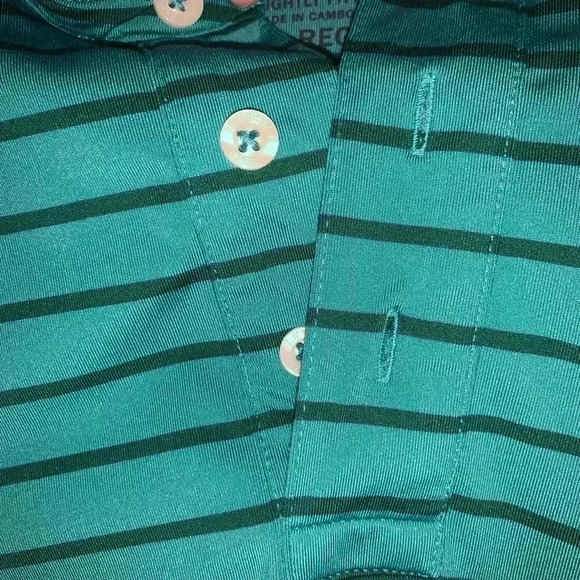 L.L. Bean Striped Men’s Large Polo - Picture 2 of 4